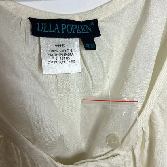 ULLA POPKEN Studded Trim Scoop Neck Blouse - Picture 7 of 11